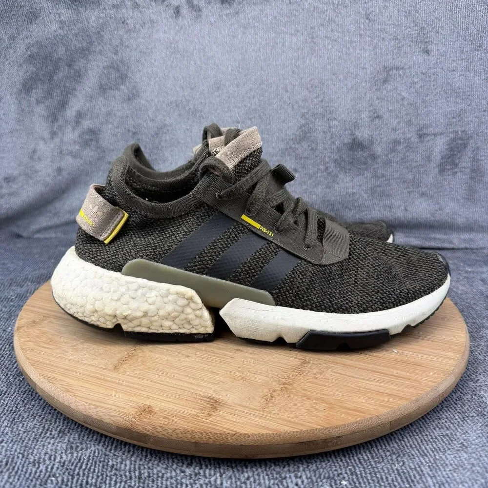 Adidas Pod-S3.1 Shoes Mens Size 8.5 Green Mesh Low Top Running Sneakers G54742